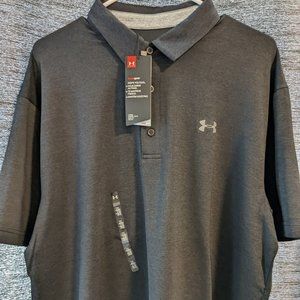 Under Armour Button Up Work Shirt Grey Men's Size XL NWT